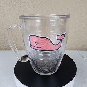 Vineyard vines Tervis pink whale insulated mug cup